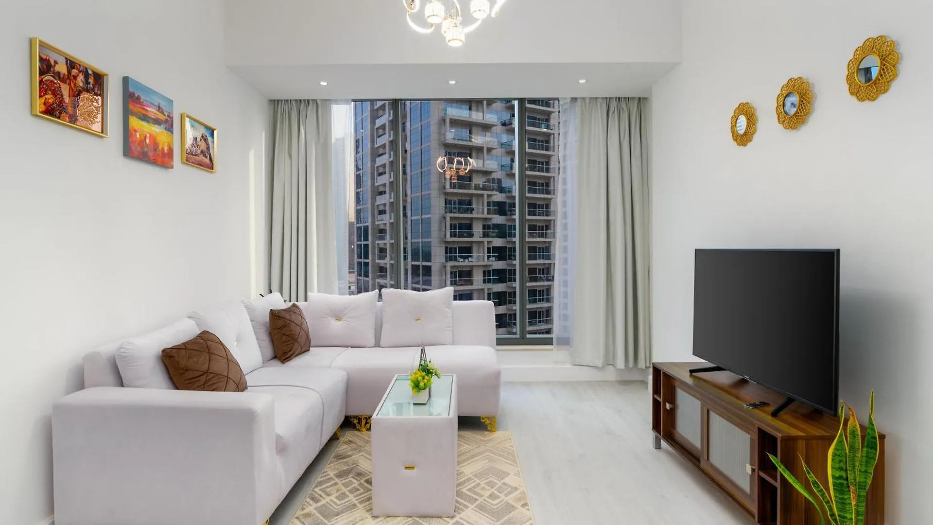 White Sage Opulence At Silverene Towers 1Br Dubai Marina location